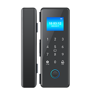 K190 fingerprint glass door lock